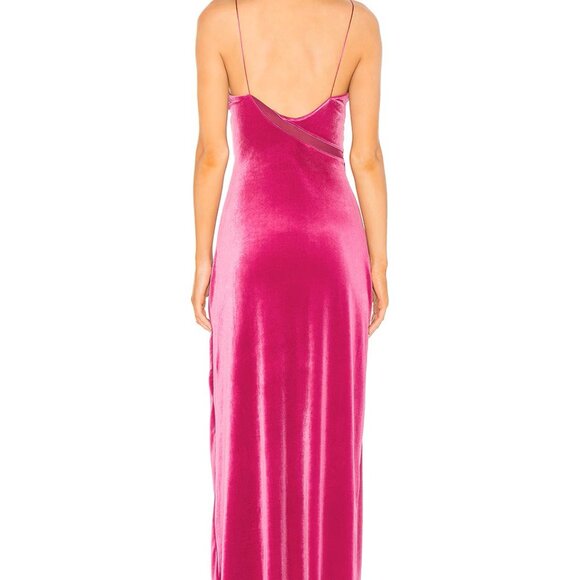 Free People Spliced Velvet Maxi Dress - Picture 3 of 5